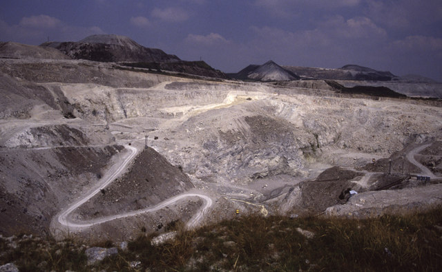 The preserved Victorian china-clay works at Wheal Martyn